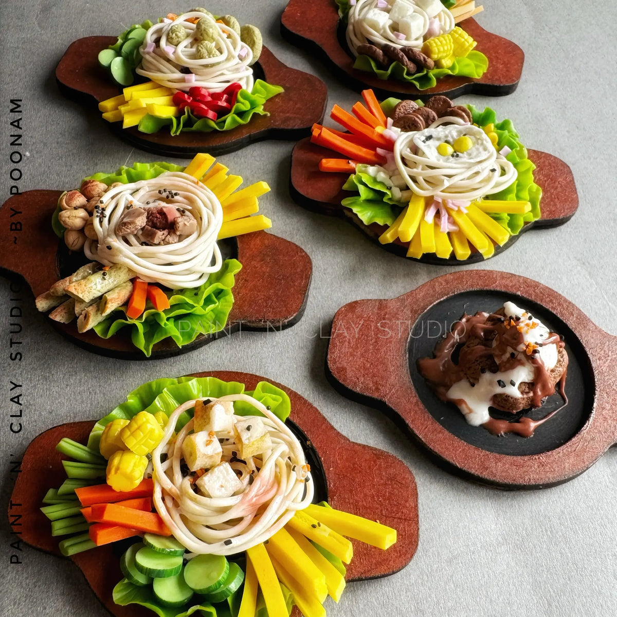 6 in 1 Mini Sizzler Platter Magnets Course