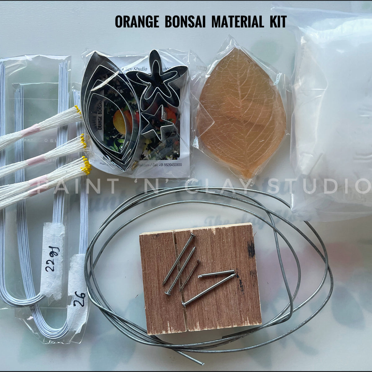Orange Bonsai Material Kit