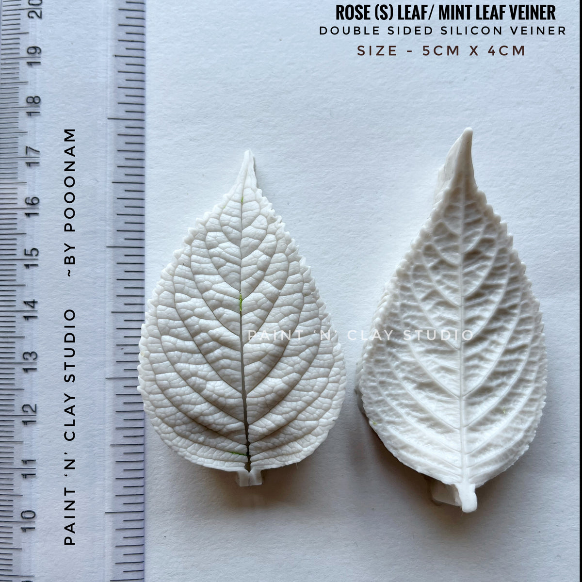 Mint leaf Double sided Silicon veiner