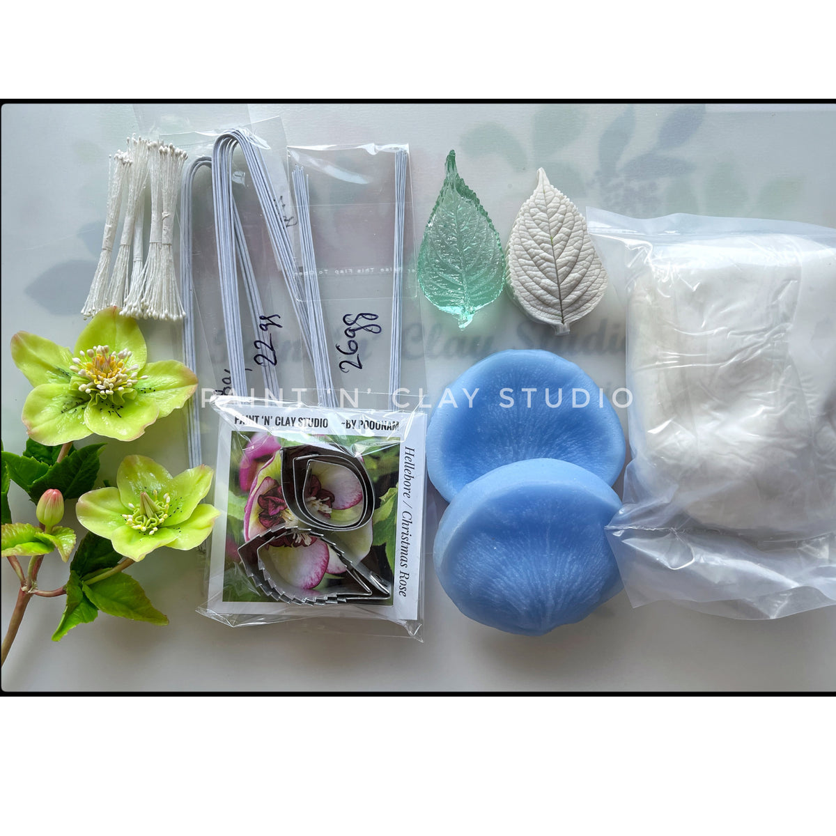 Hellebore Flower Material Kit