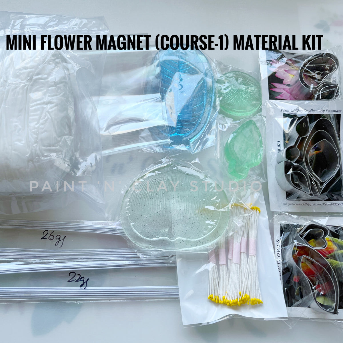 MATERIAL KIT- Mini Flower (Course-1)+ Free Shipping