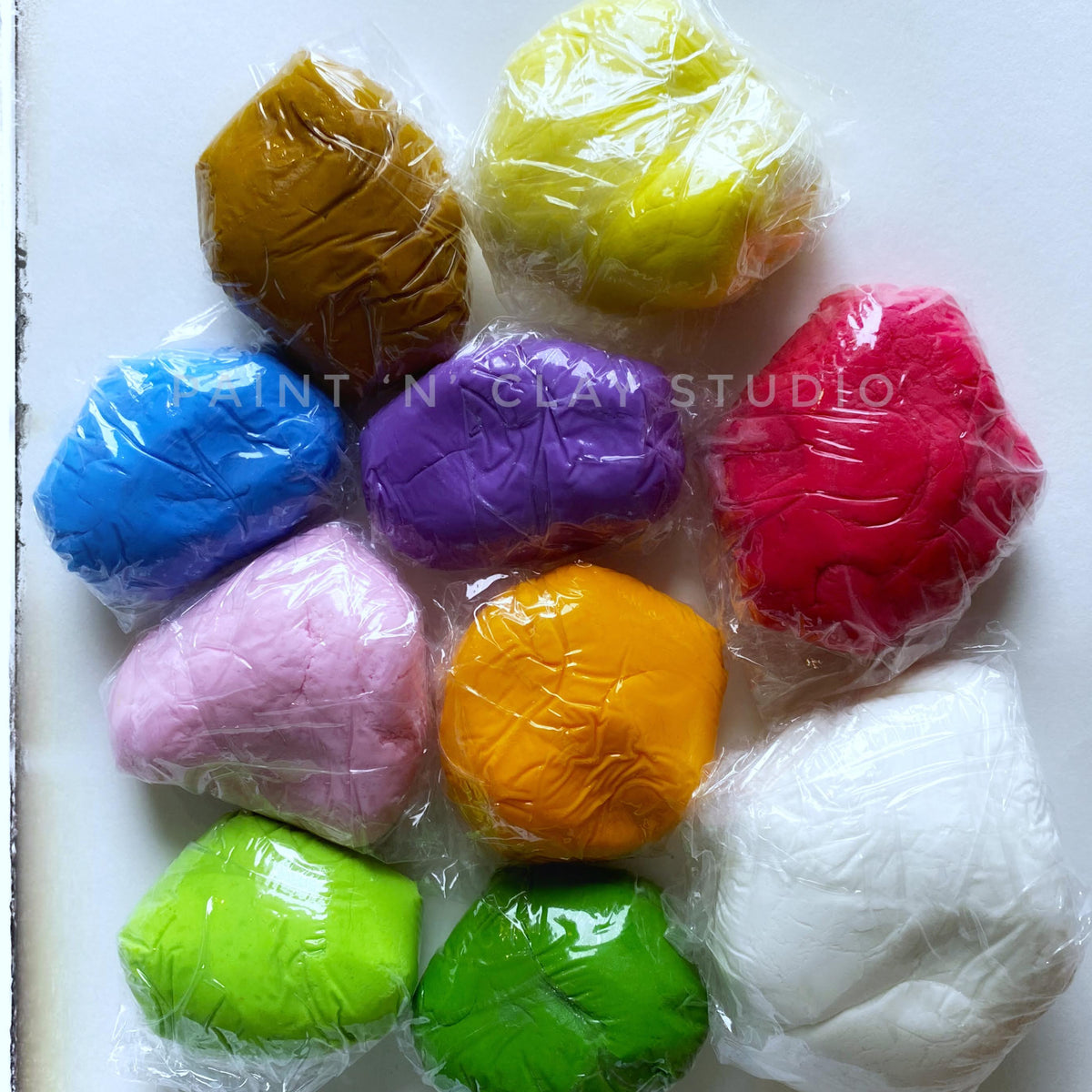 Homemade Clay (11 Assorted mixed Colours)