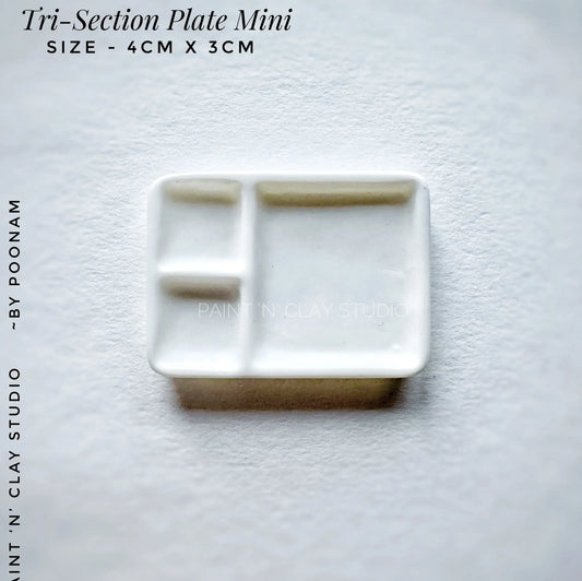 3pcs Tri Section Plate Mini