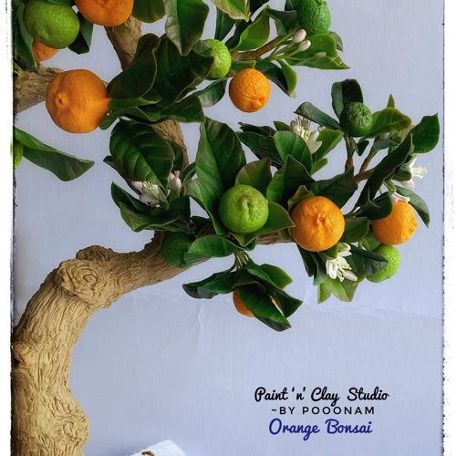 Orange Bonsai Tutorial + Wall Panel Tutorial