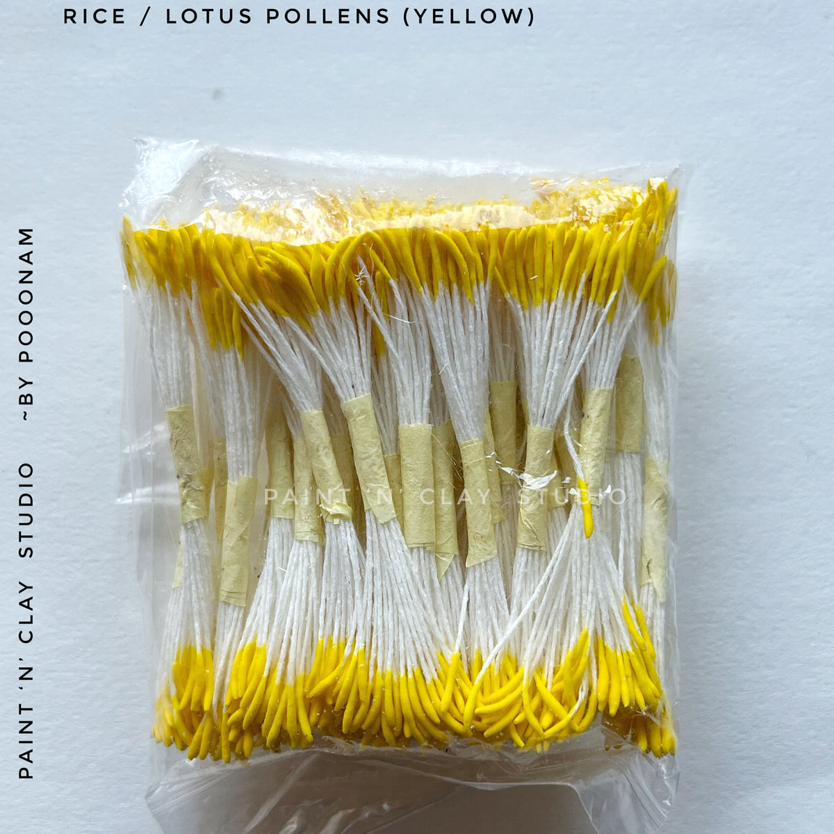 Rice / Lotus Pollens (Yellow) Pack of 50 bunches