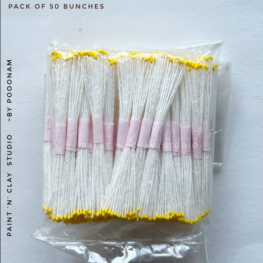 Micro Pollens (Yellow) Pack of 50 bunches