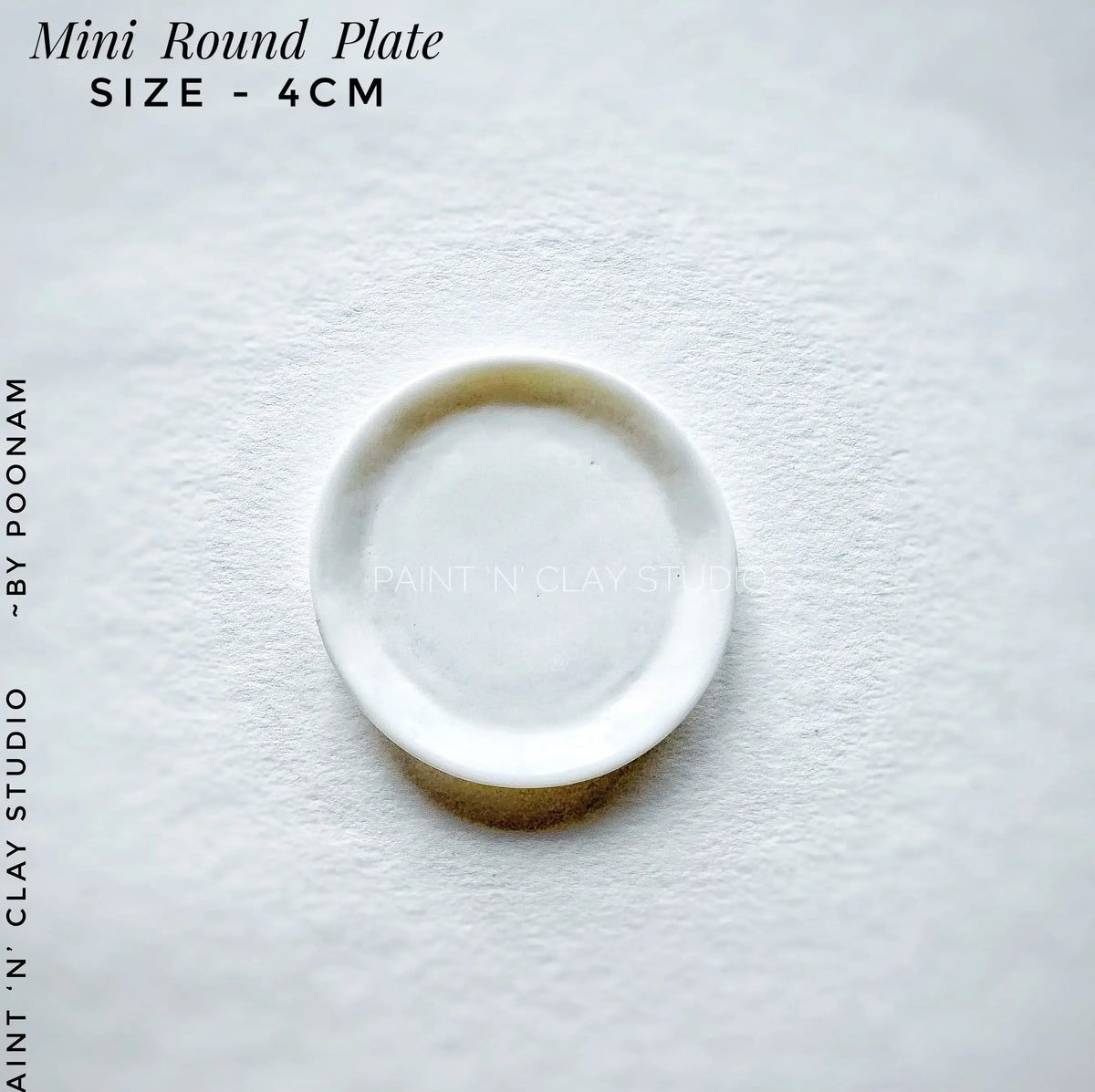 3 pcs Mini Round Plates