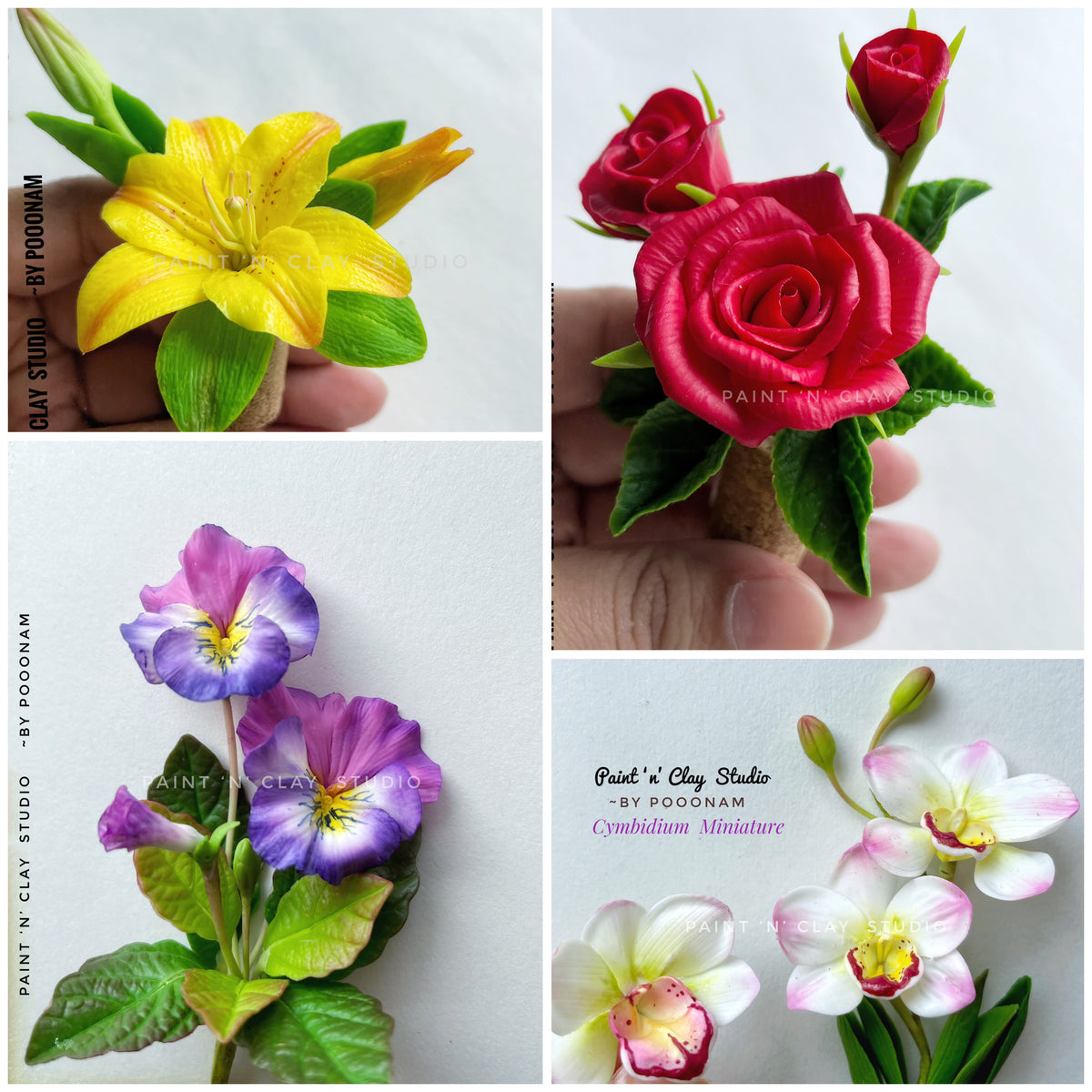 Miniature Flower Magnet (Course-2)without kit